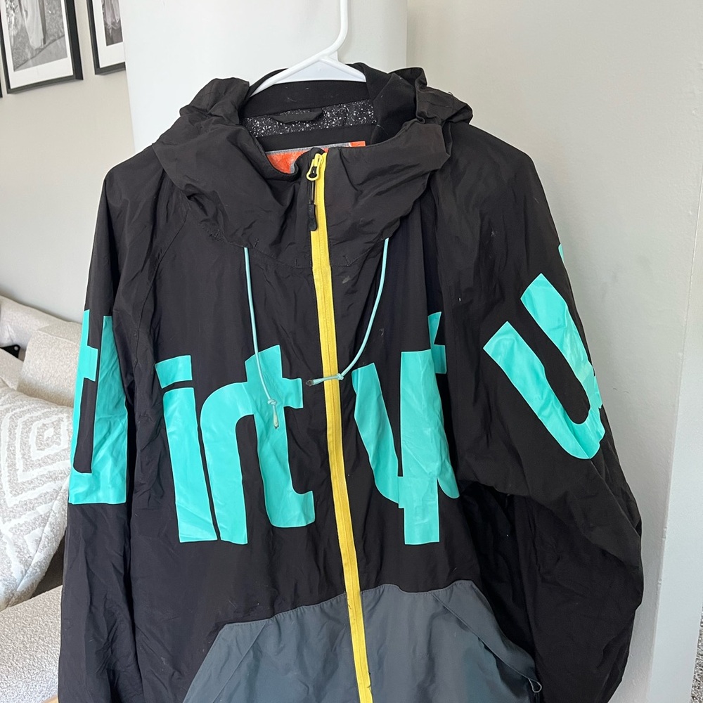 Black and Gray Snowboarding Jacket